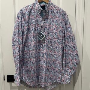 Tailorbyrd‎ Multicolor Patterned Button-Down Shirt